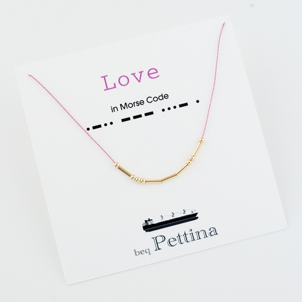 Love in Morse Code Necklace
